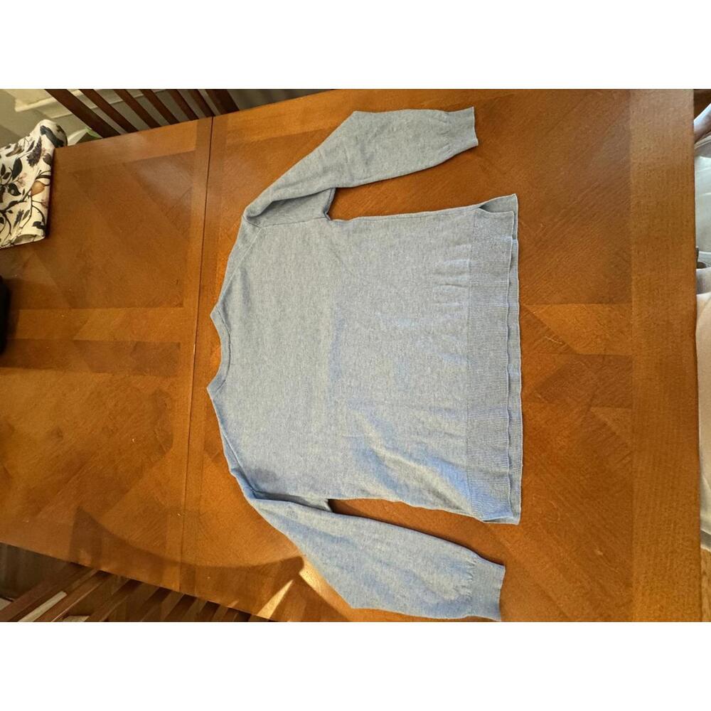 Women’s Light Blue Crew Neck Sweater, Size Large - Picture 7 of 7